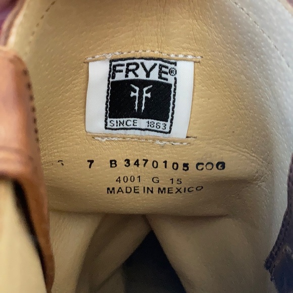 NWT FRYE CARSON HARNESS COGNAC TALL BOOTS SIZE 7M